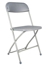 Gray Folding Steel-Poly Chairs
