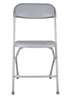 Chivari Gray Folding Steel-Poly Chairs CFPG-AX-T