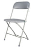 Chivari Gray Folding Steel-Poly Chairs CFPG-AX-T