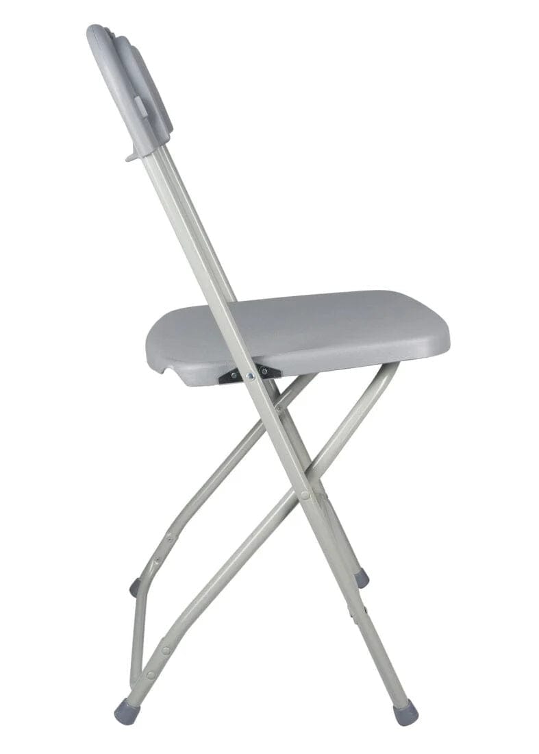 Chivari Gray Folding Steel-Poly Chairs CFPG-AX-T