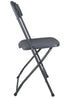 Chivari Dark Gray Folding Chair (Steel-Poly Chair) CFPGD-AX-T