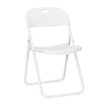 White Grass and Sand Plastic Folding Poly Chair