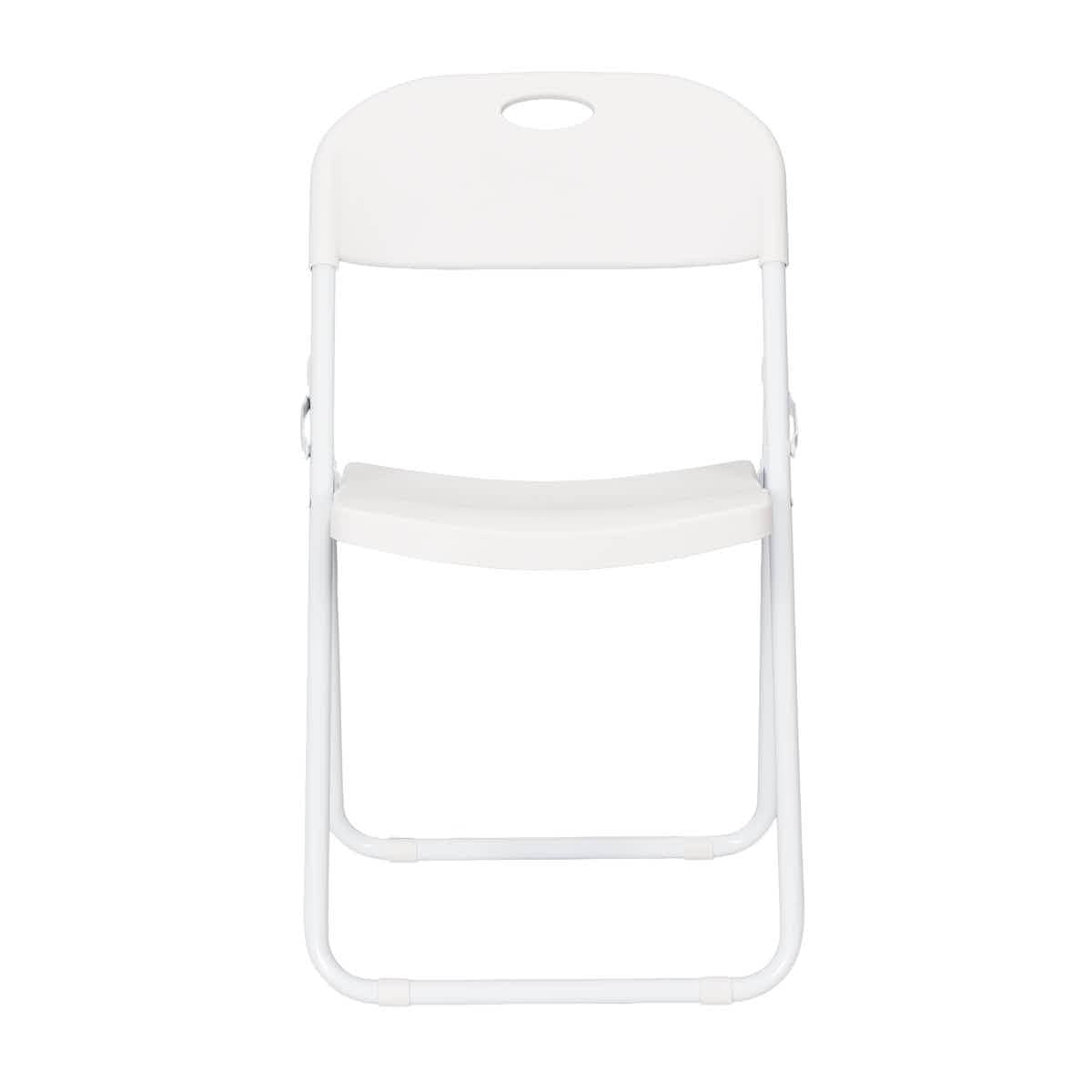 Chivari White Grass and Sand Plastic Folding Poly Chair CFPWGS-AX