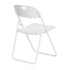 Chivari White Grass and Sand Plastic Folding Poly Chair CFPWGS-AX