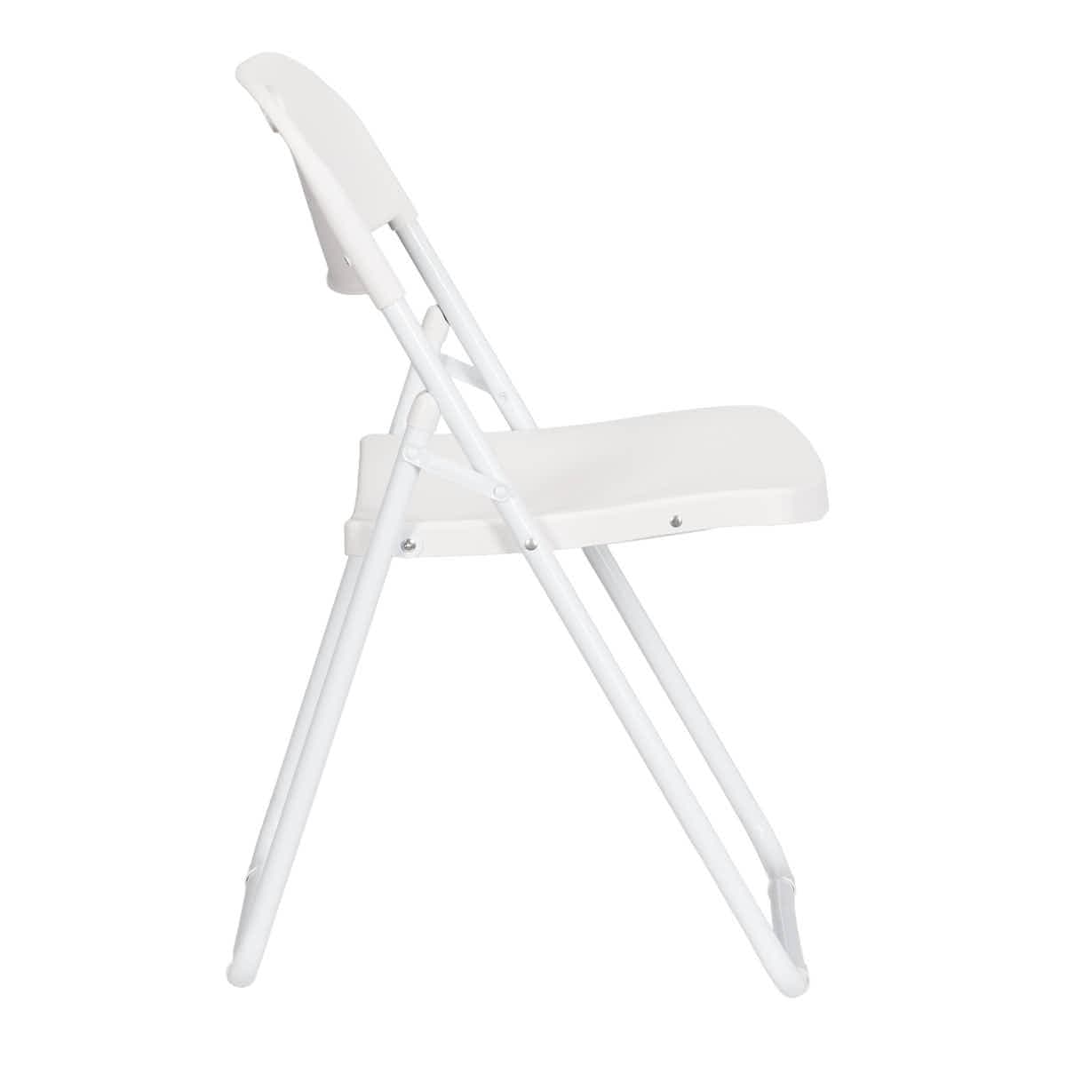 Chivari White Grass and Sand Plastic Folding Poly Chair CFPWGS-AX
