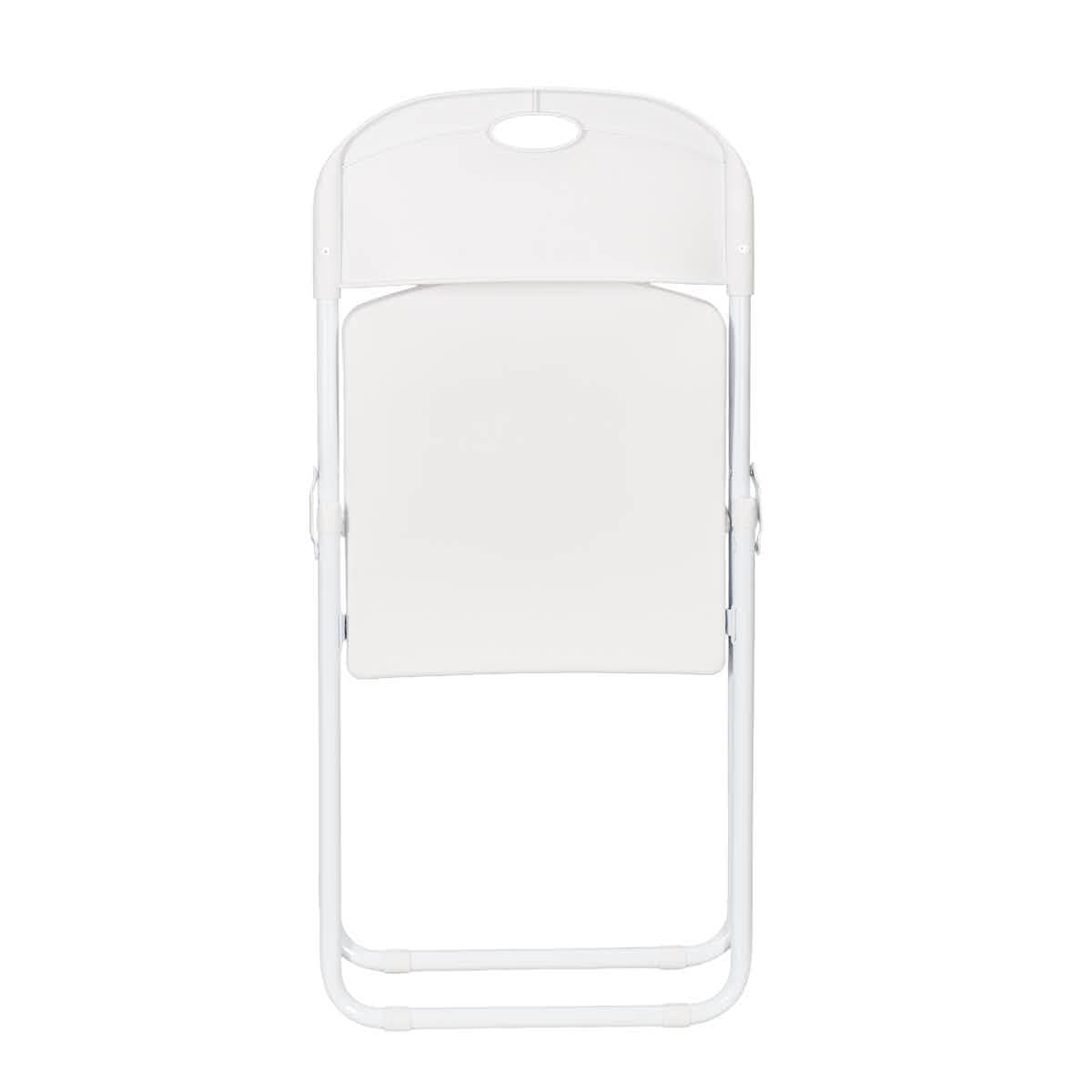 Chivari White Grass and Sand Plastic Folding Poly Chair CFPWGS-AX