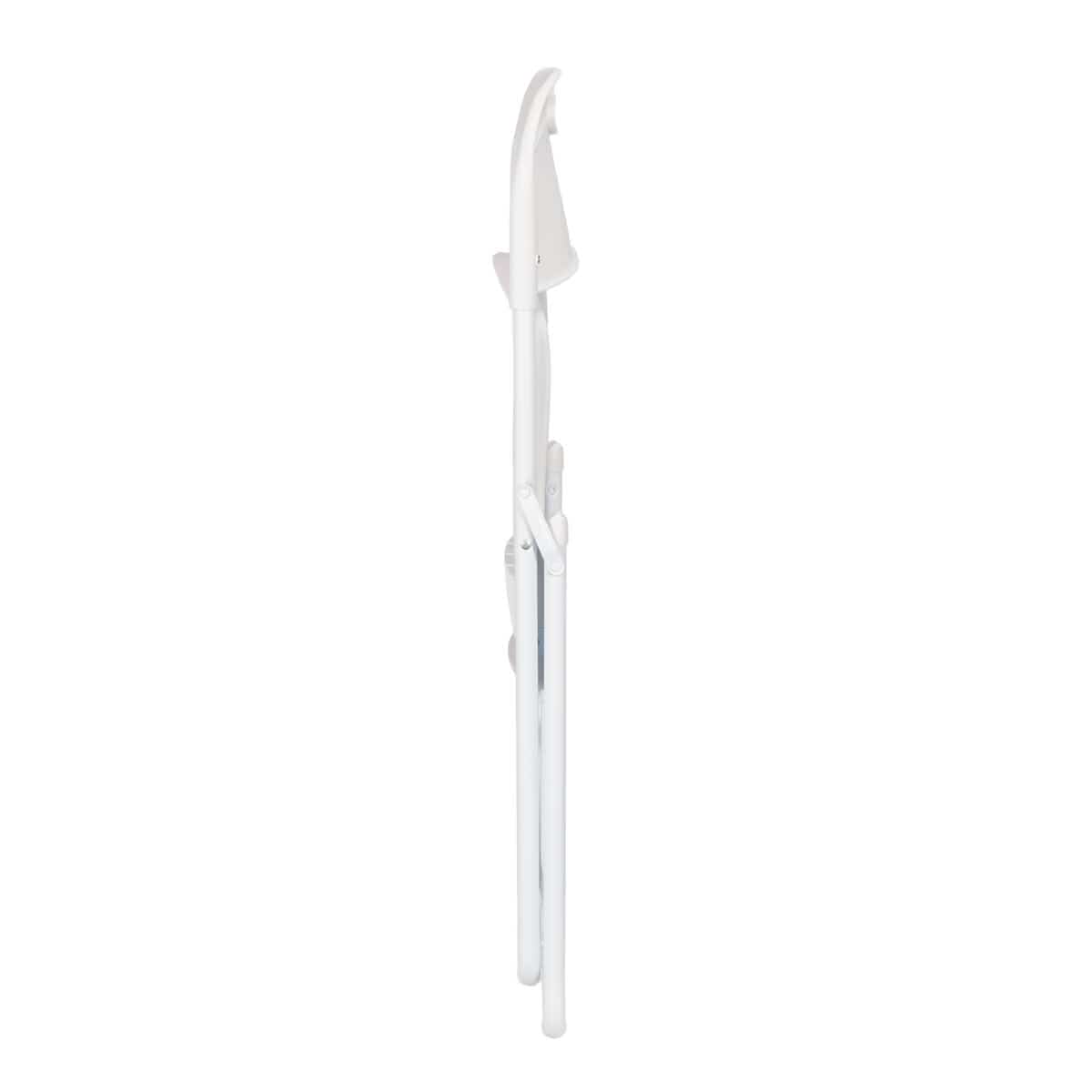 Chivari White Grass and Sand Plastic Folding Poly Chair CFPWGS-AX