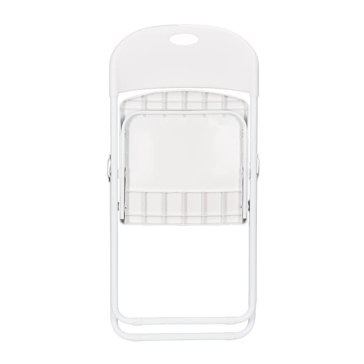 Chivari White Grass and Sand Plastic Folding Poly Chair CFPWGS-AX