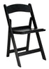 Chivari Black SuperResin Folding Chair CFRB-AX-T