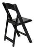 Chivari Black SuperResin Folding Chair CFRB-AX-T
