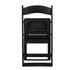 ChairMates Black Grass and Sand Series Resin Folding Chair with Black Vinyl Cushion and Stainless Steel Hardware CFRBGS-AX-T