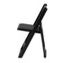 ChairMates Black Grass and Sand Series Resin Folding Chair with Black Vinyl Cushion and Stainless Steel Hardware CFRBGS-AX-T
