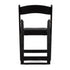 ChairMates Black Grass and Sand Series Resin Folding Chair with Black Vinyl Cushion and Stainless Steel Hardware CFRBGS-AX-T