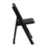 ChairMates Black Grass and Sand Series Resin Folding Chair with Black Vinyl Cushion and Stainless Steel Hardware CFRBGS-AX-T