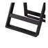 ChairMates Black Grass and Sand Series Resin Folding Chair with Black Vinyl Cushion and Stainless Steel Hardware CFRBGS-AX-T