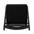 ChairMates Black Grass and Sand Series Resin Folding Chair with Black Vinyl Cushion and Stainless Steel Hardware CFRBGS-AX-T