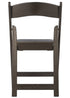 Chivari Black Metallic/Silver Onyx with Black Vinyl Cushion Resin Folding Chair CFRBM-AX-T