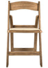 Chivari 100 Pack Chestnut WoodGrain Resin Folding Chairs with Tan Cushions CFRCB-I-AX-T-100