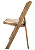 Chivari 100 Pack Chestnut WoodGrain Resin Folding Chairs with Tan Cushions CFRCB-I-AX-T-100