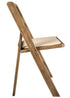 Chivari 100 Pack Chestnut WoodGrain Resin Folding Chairs with Tan Cushions CFRCB-I-AX-T-100