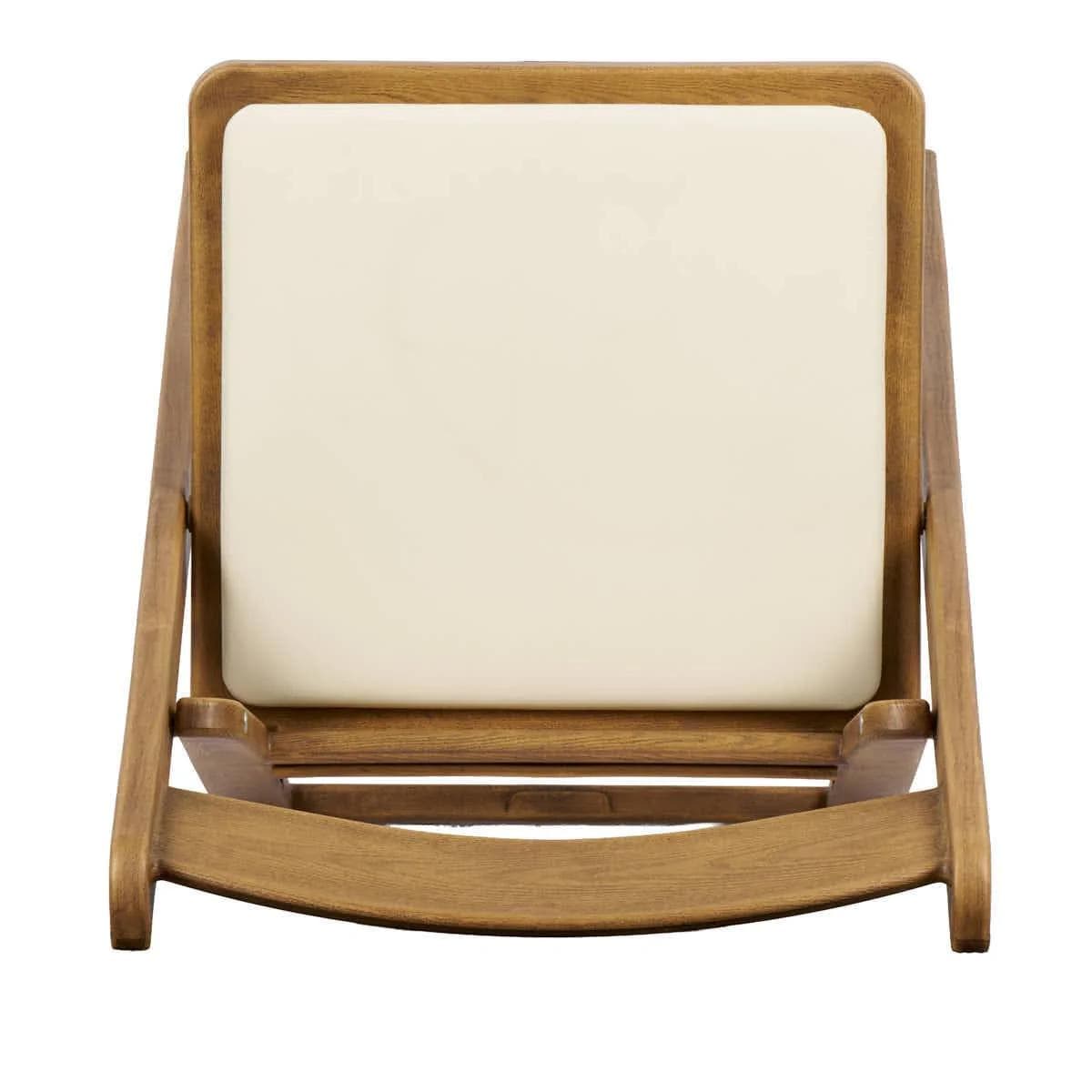 Chivari 100 Pack Chestnut Folding Resin Chair with Ivory Vinyl Cushion CFRCB-IVY-AX-100