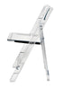 Chivari Clear Resin Folding Chair CFRCL-HB-T