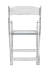 Chivari Clear Resin Folding Chair CFRCL-HB-T