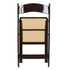 Chivari Fruitwood ToughResin™ Folding Chair with Tan Cushion CFRF-TAN-AX-T
