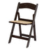 Chivari Fruitwood ToughResin™ Folding Chair with Tan Cushion CFRF-TAN-AX-T