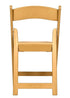 Chivari 48 Pack Bullion Gold Resin Folding Chairs with Gold Seat and Steel Skeleton Frame CFRGB-ST-A-48