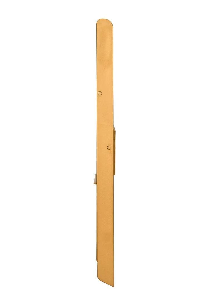 Chivari 48 Pack Bullion Gold Resin Folding Chairs with Gold Seat and Steel Skeleton Frame CFRGB-ST-A-48