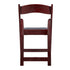 Chivari Mahogany Resin WoodGrain™ Folding Chair with Black Cushion CFRMB-B-AX-T