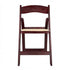 Chivari Mahogany Resin WoodGrain™ Folding Chair with Tan Cushion CFRMB-I-AX-T
