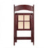 Chivari Mahogany Resin WoodGrain™ Folding Chair with Tan Cushion CFRMB-I-AX-T