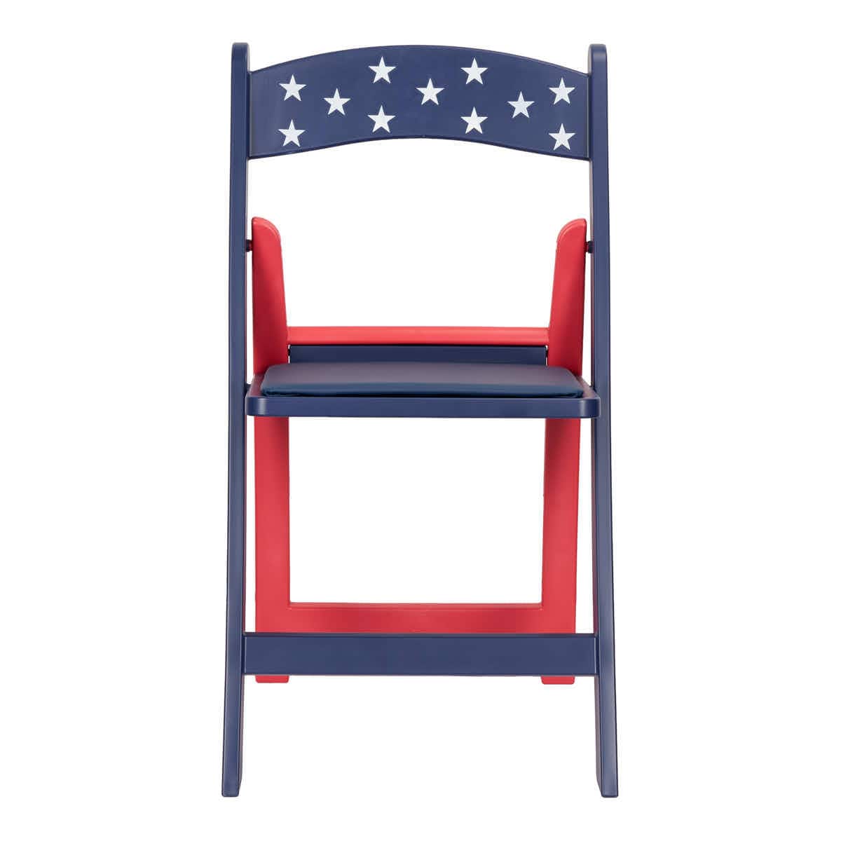 Chivari Red White and Blue Old Glory Resin Folding Chair, 4 Chair Pack by Chivari CFRRWB-KT-4