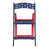 Chivari Red White and Blue Old Glory Resin Folding Chair, 4 Chair Pack by Chivari CFRRWB-KT-4