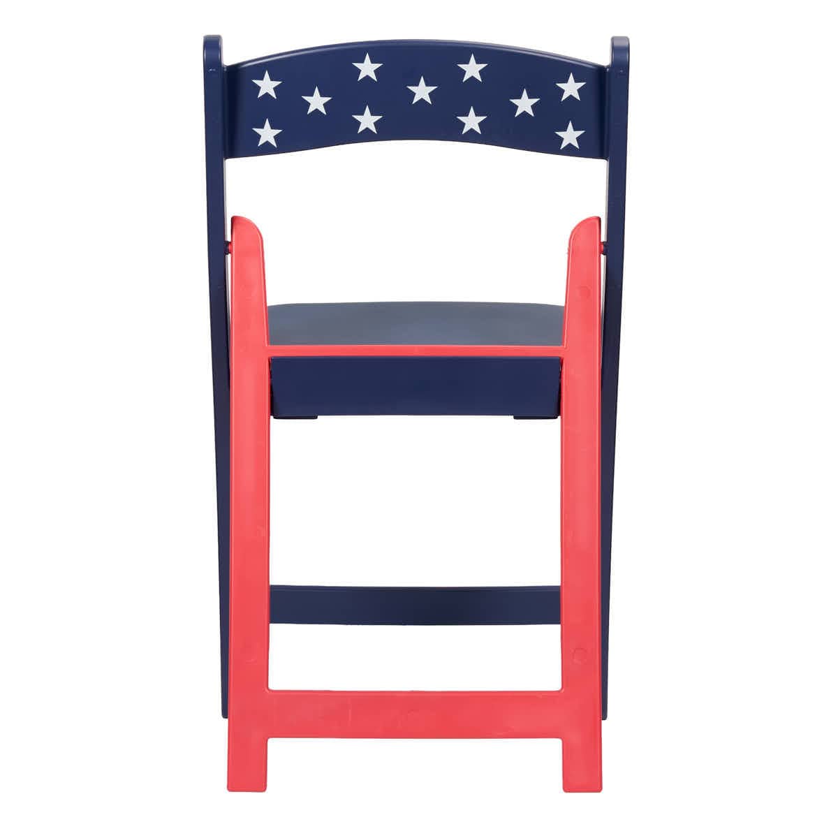 Chivari Red White and Blue Old Glory Resin Folding Chair, 4 Chair Pack by Chivari CFRRWB-KT-4