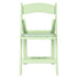 Chivari Sage Green with Matching Vinyl Cushion WoodGrain™ Resin Folding Chair CFRSGB-AX-T
