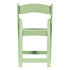 Chivari Sage Green with Matching Vinyl Cushion WoodGrain™ Resin Folding Chair CFRSGB-AX-T