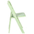 Chivari Sage Green with Matching Vinyl Cushion WoodGrain™ Resin Folding Chair CFRSGB-AX-T