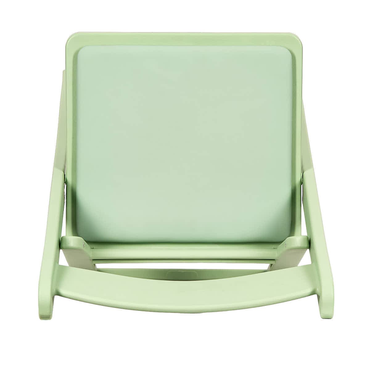 Chivari Sage Green with Matching Vinyl Cushion WoodGrain™ Resin Folding Chair CFRSGB-AX-T