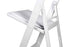 Chivari White Resin Folding Chair CFRW2-CX-T