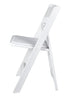 Chivari White Resin Folding Chair CFRW2-CX-T