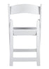 Chivari White Resin Folding Chair CFRW2-CX-T