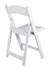 Chivari White Resin Folding Chair CFRW2-CX-T