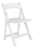 Chivari 40 Pack Kids White Resin Folding Chairs CFRW-KID-AX-T-40