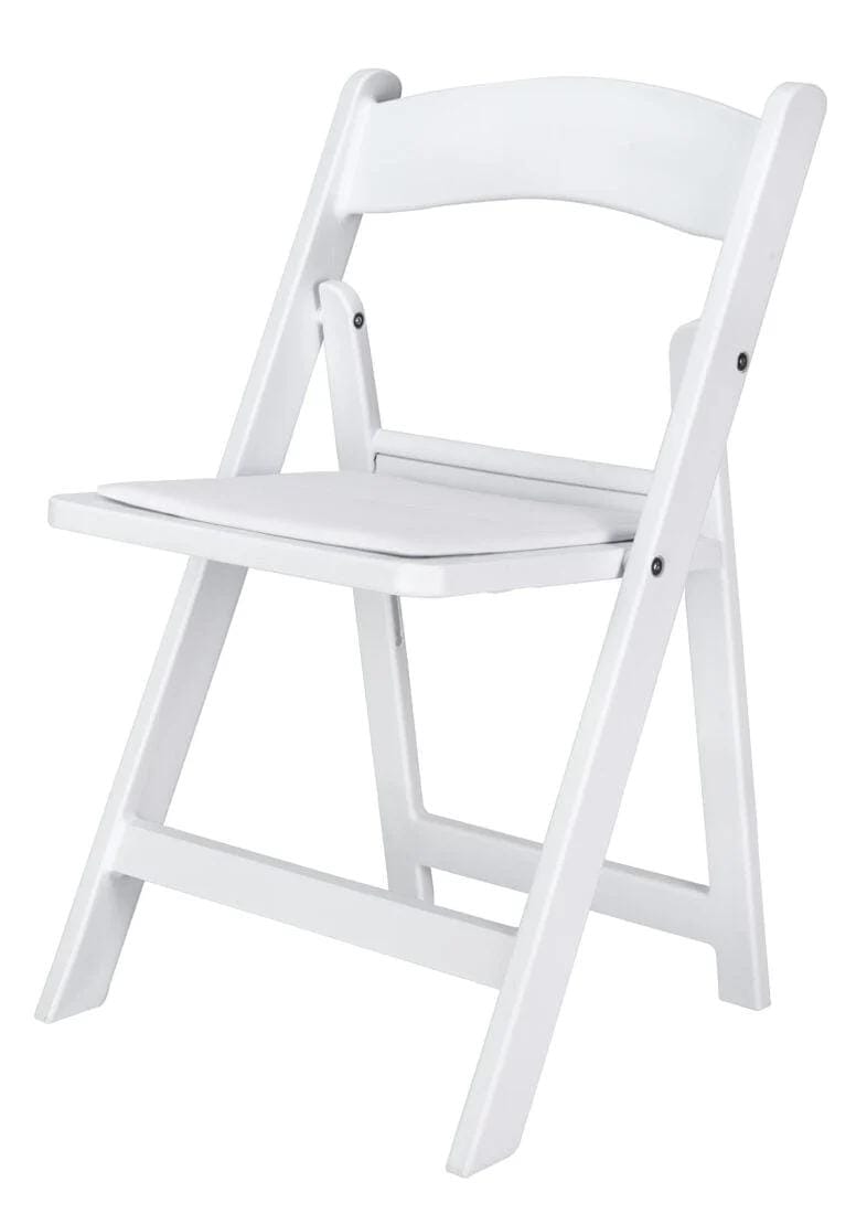Chivari 40 Pack Kids White Resin Folding Chairs CFRW-KID-AX-T-40
