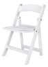 Chivari 40 Pack Kids White Resin Folding Chairs CFRW-KID-AX-T-40