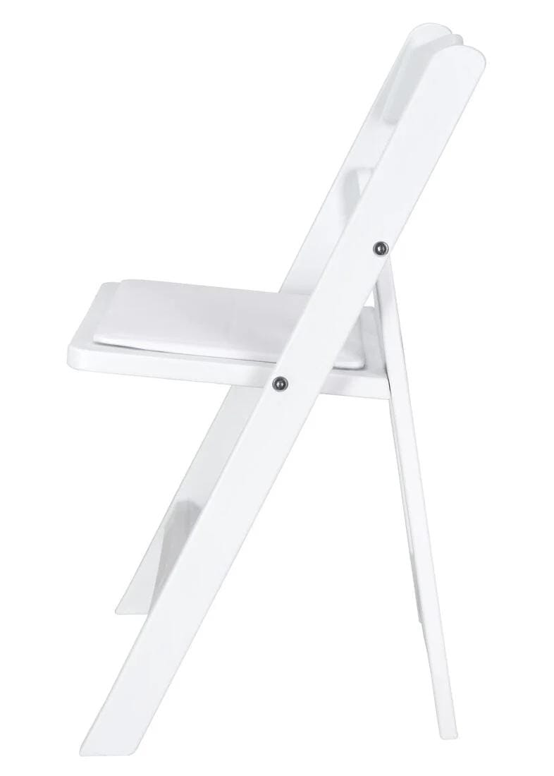 Chivari 40 Pack Kids White Resin Folding Chairs CFRW-KID-AX-T-40