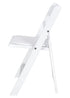 Chivari 40 Pack Kids White Resin Folding Chairs CFRW-KID-AX-T-40